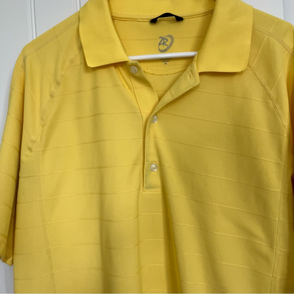 Zero Restriction Men’s Short Sleeve Polo Yellow XL Golf polo - Picture 3 of 5